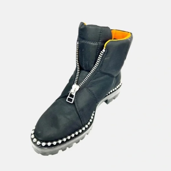 Alexander Wang Black Cooper Nylon Boots - Picture 1 of 11